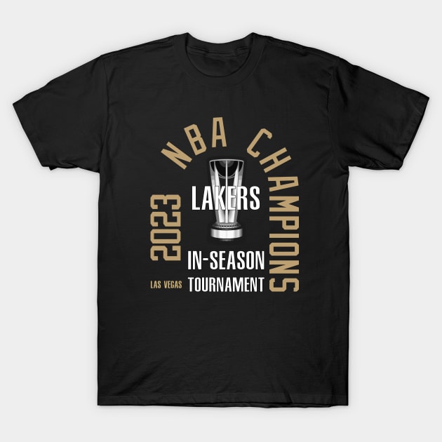 Lakers - In -Season champs 2023 T-Shirt by Buff Geeks Art